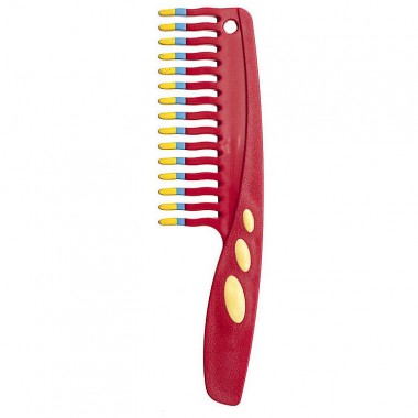 Расческа для волос большая с прорезиновой ручкой Beauty Style 45312-8009 — Городок мастеров